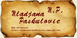 Mlađana Paskulović vizit kartica